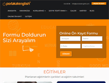 Tablet Screenshot of portakalenglish.com
